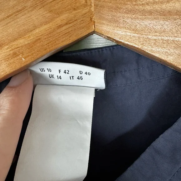 Akris Punto Navy Cotton Tunic Top / Dress, Size 10 - Picture 5 of 7